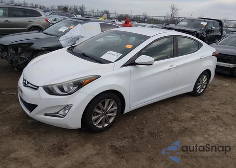 2015 Hyundai Elantra Se из США, поврежденный, VIN 5NPDH4AE9FH584633